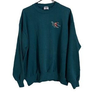 Vintage Jerzees Sweatshirt Winter Big Bear Lake California Air Force Embroidery